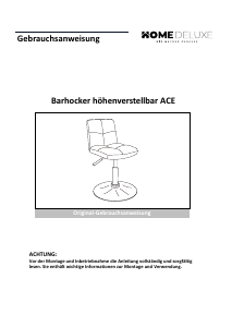 Bedienungsanleitung Home Deluxe ACE Barhocker