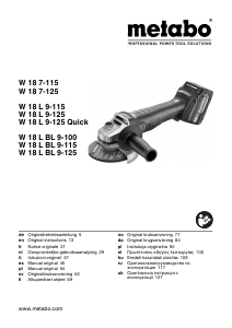 Manual de uso Metabo W 18 L 9-125 Amoladora angular