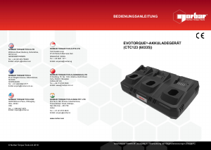 Bedienungsanleitung Norbar CTC123 Evotorque Akkuladegerät