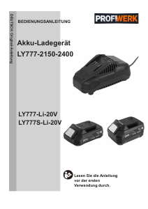 Bedienungsanleitung Profiwerk LY777-2150-2400 Akkuladegerät