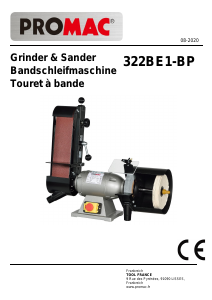 Bedienungsanleitung Promac 322BE1-BP Bandschleifer
