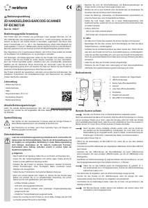 Handleiding Renkforce RF‑IDC9607LW Barcode scanner