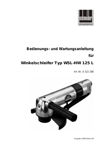 Bedienungsanleitung Schneider WSL-HW 125 L Winkelschleifer