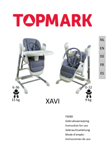 Bedienungsanleitung Topmark Xavi Babyhochstuhl