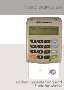 Bedienungsanleitung Vasco Digipass 836 Kartenleser