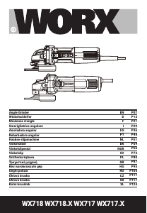 Manuál Worx WX717 Úhlová bruska