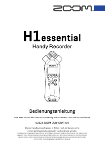 Bedienungsanleitung Zoom H1 Essential Diktiergerät