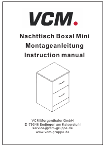 Manuál VCM Boxal Mini Noční stolek