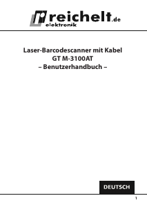Bedienungsanleitung Reichelt GT M-3100AT Barcode-Lesegerät