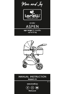 Handleiding Lorelli Aspen Kinderwagen