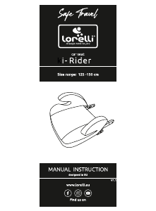 Manual Lorelli i-Rider Scaun auto