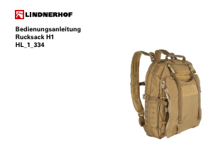 Bedienungsanleitung Lindnerhof H1 Rucksack