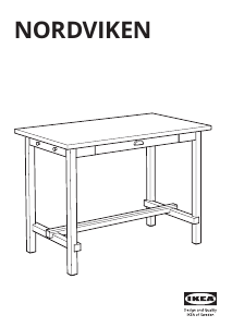 Handleiding IKEA NORDVIKEN Bartafel