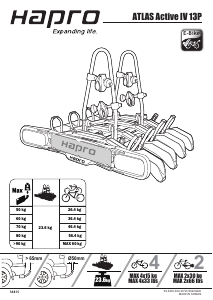 Handleiding Hapro Atlas Active IV 13P Fietsendrager