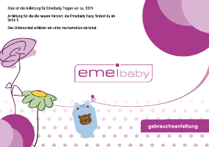 Bedienungsanleitung Emeibaby Easy Babytrage