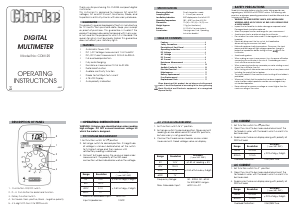 Handleiding Clarke CDM 25 Multimeter