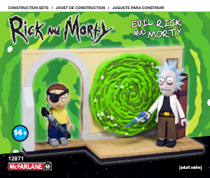 Handleiding McFarlane set 12871 Rick and Morty Evil Rick and Morty