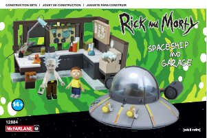 Handleiding McFarlane set 12884 Rick and Morty Spaceship and garage