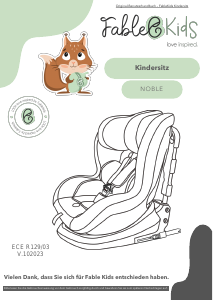 Bedienungsanleitung Fable Kids Noble Autokindersitz