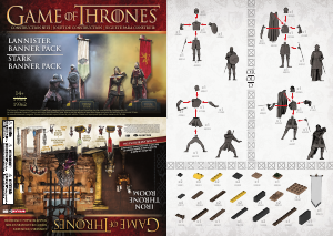 Manual McFarlane set 19361 Game of Thrones Lannister banner pack