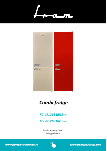 Manual Fram FC-VRL2681RDE++ Combina frigorifica