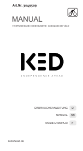 Mode d’emploi KED 3049509 Casque de vélo