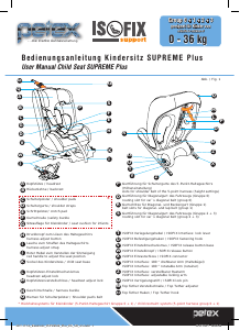 Handleiding Petex Supreme Plus Autostoeltje