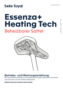 Bedienungsanleitung Selle Royal Essenza+ Fahrradsattel