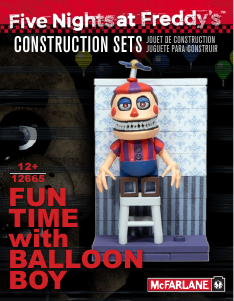 Manual McFarlane set 12665 Five Nights at Freddys Fun time with balloon boy