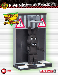 Manual McFarlane set 12681 Five Nights at Freddys Shadow Bonnie with office door