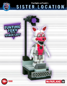 Five Nights at Freddy's FUNTIME FOXY Stage Left 12682 McFarlane Sister Location 