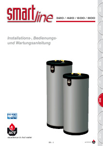 Bedienungsanleitung ACV Smartline 320 Warmwasserspeicher