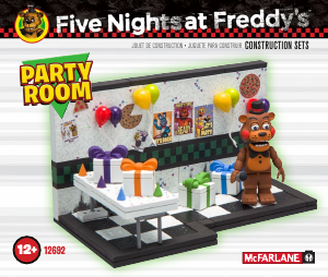 Manual McFarlane set 12692 Five Nights at Freddys Party room