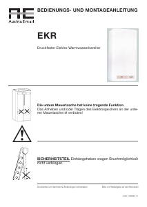 Bedienungsanleitung Austria Email EKR 120 Warmwasserspeicher
