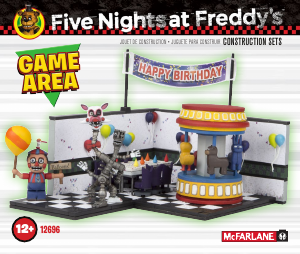 Handleiding McFarlane set 12696 Five Nights at Freddys Game area