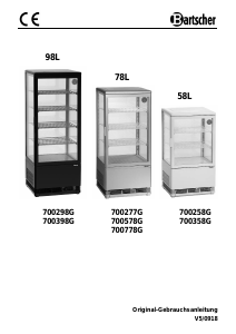 Handleiding Bartscher 700358G Koelkast