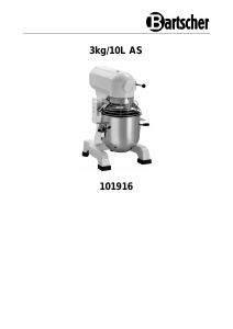 Handleiding Bartscher 3kg/10L AS Standmixer