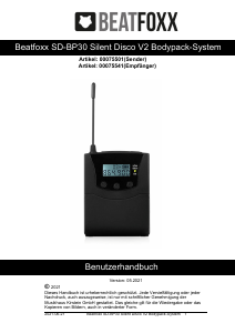 Handleiding Beatfoxx SD-BP30 Silent Disco V2 Bodypack Receiver