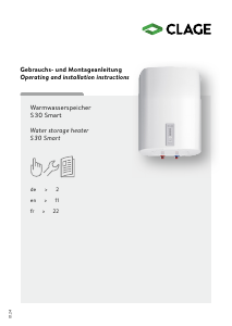 Handleiding Clage S 30 Smart Boiler