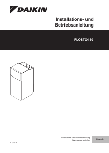 Bedienungsanleitung Daikin DFLOSTO150A Warmwasserspeicher