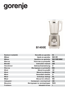 Handleiding Gorenje B1400E Blender