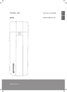 Handleiding Gorenje TCX201ZGNT Boiler