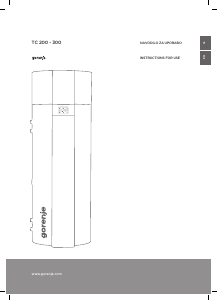 Manual Gorenje TC302ZGNT Boiler