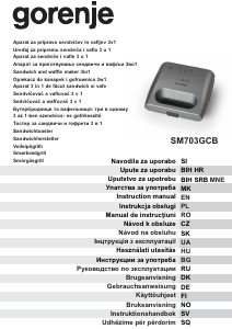 Használati útmutató Gorenje SM703GCB Kontaktgrill