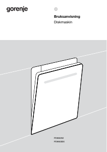 Bruksanvisning Gorenje PD9663BX Diskmaskin