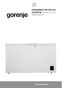 Návod Gorenje FH37DAW Mraznička