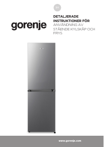Bruksanvisning Gorenje NRK418ECB4 Kyl-frys