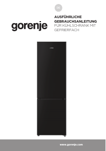 Bedienungsanleitung Gorenje RK58DPB4 Kühl-gefrierkombination