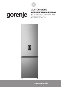 Bedienungsanleitung Gorenje RK418CPS4WD Kühl-gefrierkombination
