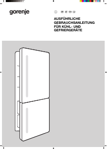 Bedienungsanleitung Gorenje RKI517E41 Kühl-gefrierkombination